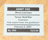 Poker Tournament Ticket